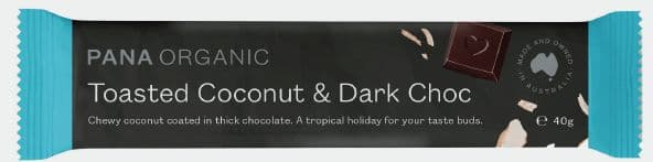 Pana Snack Bar Dark Choc Toasted Coconut 40g