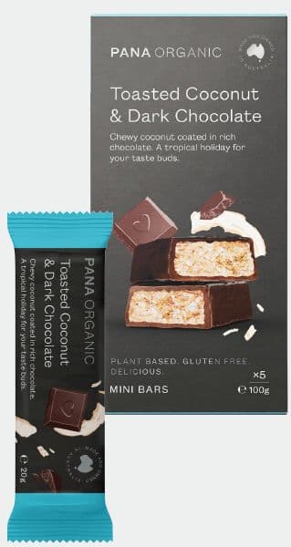 Pana Snack Bar 5 pack - Dark Choc Toasted Coconut (20g***)