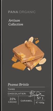 Pana Chocolate Thins - Peanut Brittle 100g