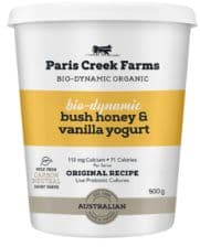 Paris Creek Yoghurt WHITE - Bush Honey & Vanilla  [311A] 500g
