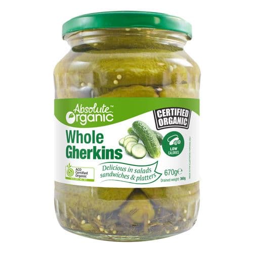 Absolute Organic Gherkins Whole