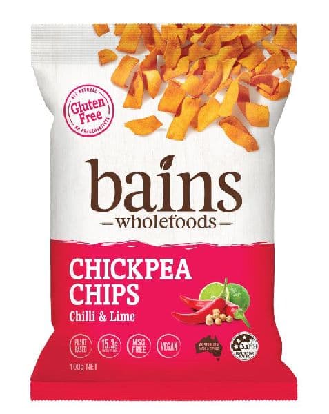 Bains Chickpea Chips - Chilli & Lime