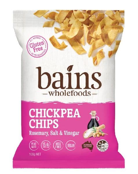 Bains Chickpea Chips - Rosemary, Salt & Vinegar