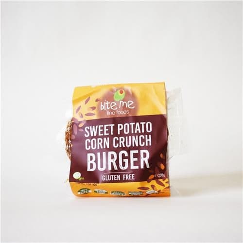 Bite Me Vegan Burgers - Sweet Potato Corn Crunch