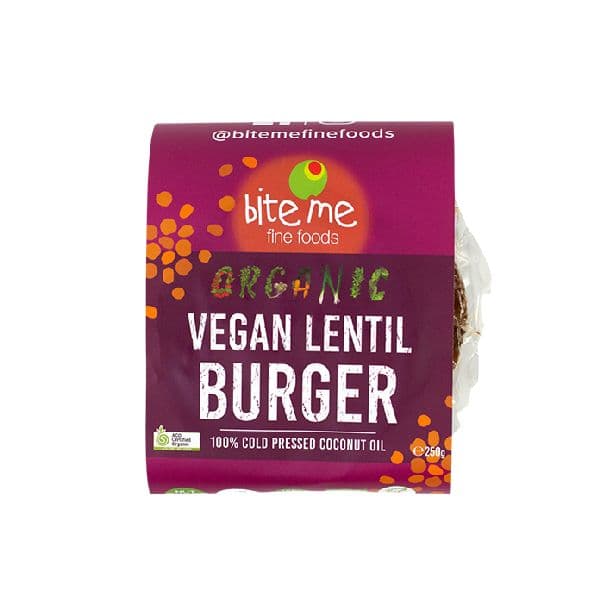 Bite Me Vegan Burgers - Lentil