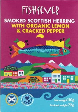 Fish 4 Ever - Smoked Herring with Org Lemon & Pepper 110g *coming soon*