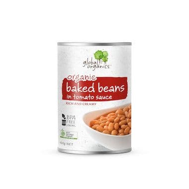 Global Organics Beans - Baked Beans in Tomato Sauce