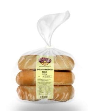 Healthybake Spelt Hamburger Buns (6pk)
