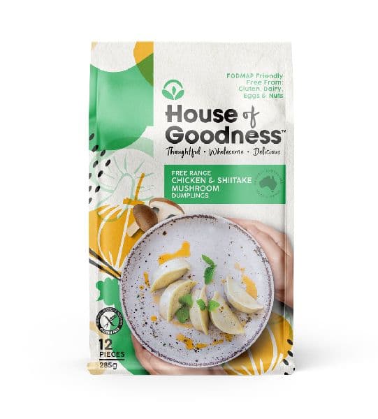 House of Goodness DUMPLINGS - Chicken & Shiitake Mushroom (12pcs)