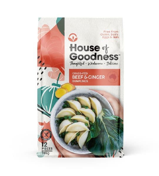 House of Goodness DUMPLINGS - Beef & Ginger (12pcs)