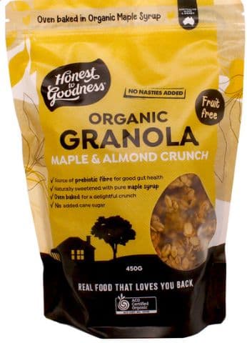 Honest to Goodness Granola Organic - Maple & Almond Crunch 450g