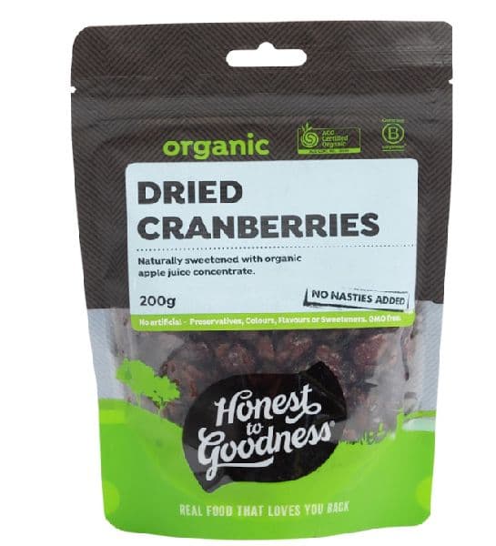Honest to Goodness Dried Fruit Cranberries