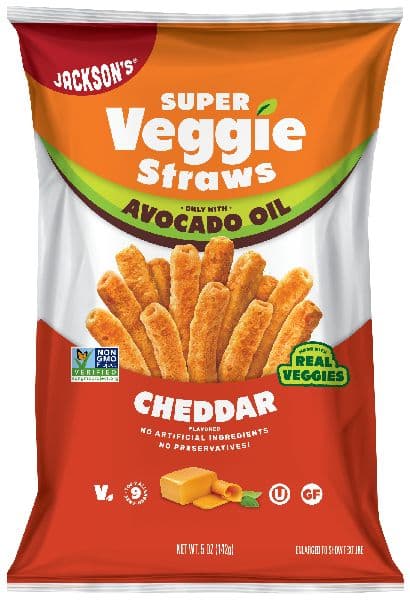 Jackson's Avo Veggie Straws Cheddar