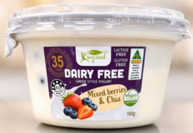 Kingland Yoghurt SMALL GREEK STYLE - Mixed Berry & Chia