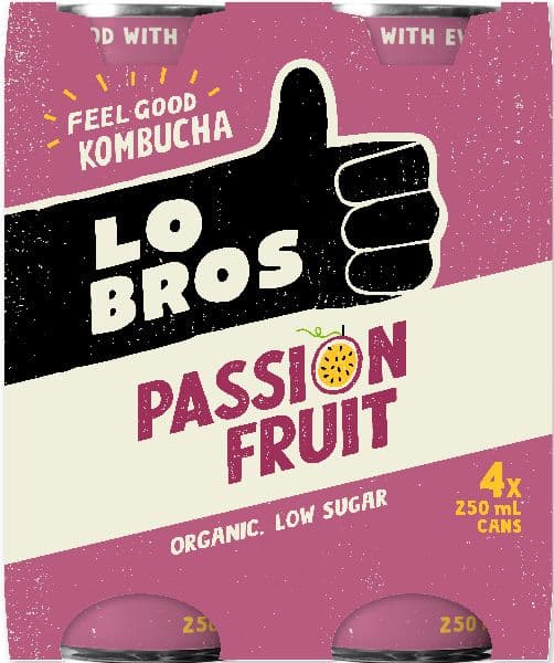 Lo Bros Cans (4pk) Passionfruit
