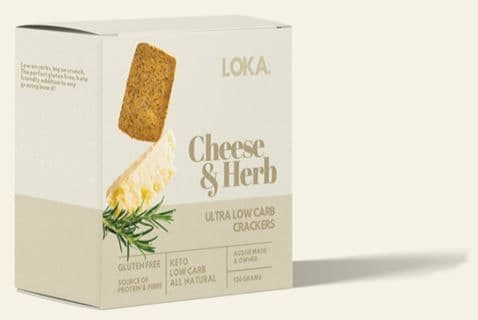 Loka Lupin Crackers - Italian Cheese & Herb