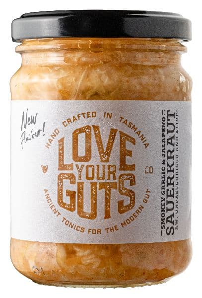 Love Your Guts Sauerkraut SMALL Smokey Garlic & Jalapeno