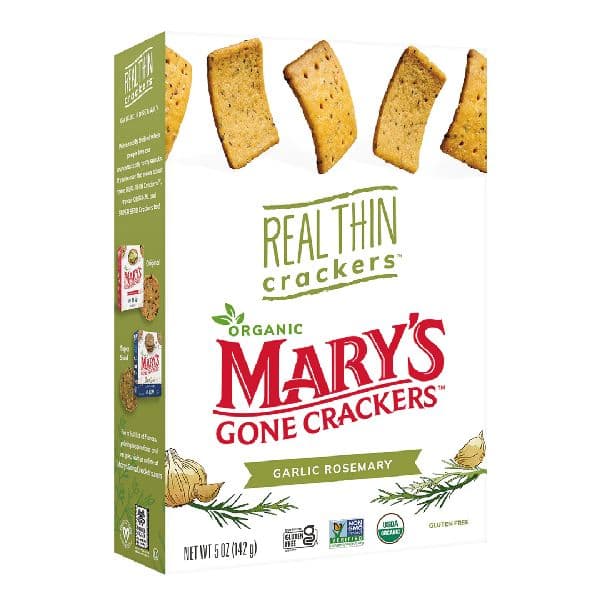Marys Gone Crackers Real Thin - Garlic Rosemary