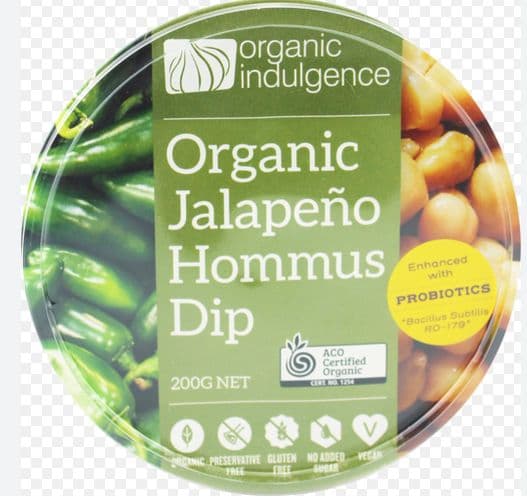 Organic Indulgence Dip - Jalapeno Hommus