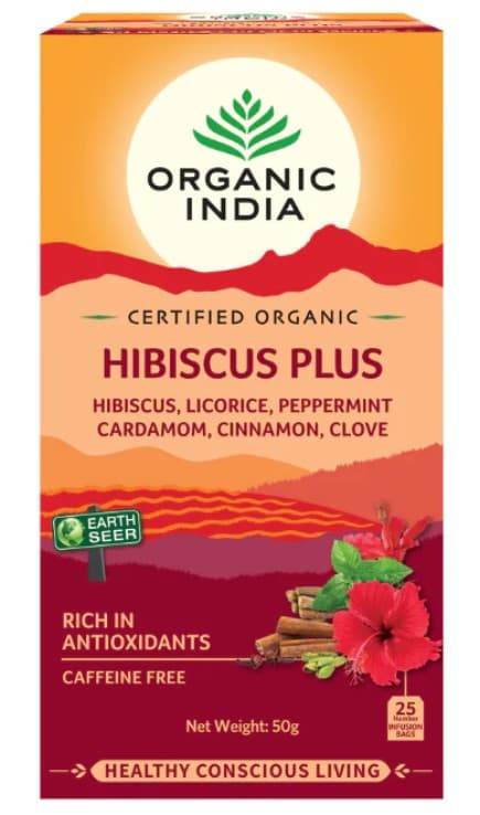 Organic India Hibiscus Plus Tea 25/5