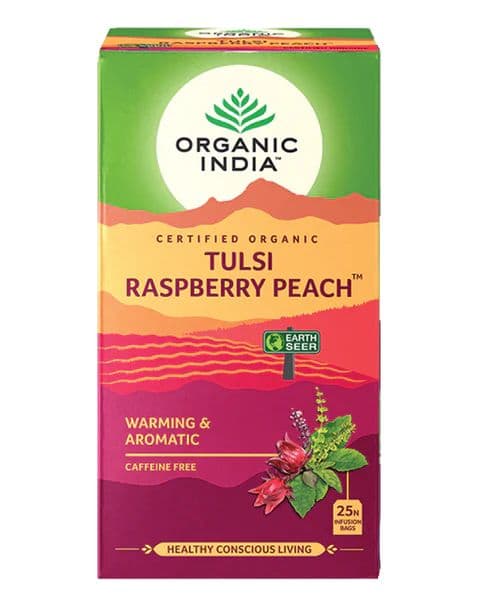 Organic India Tulsi Raspberry Peach Tea 25/5