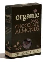 Organic Times DARK Choc Coated - Almonds