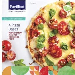 Pavillion GF Pizza bases 190mm (4 pack)