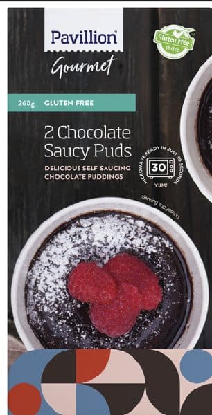 Pavillion GF Desserts Chocolate Saucy Puds Twin Pack