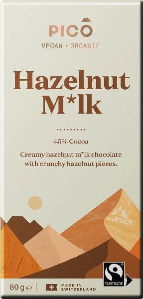 Pico Organic Chocolate, Hazelnut Milk
