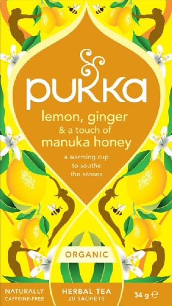 Pukka Tea Bags - Lemon, Ginger & a touch of Manuka Honey