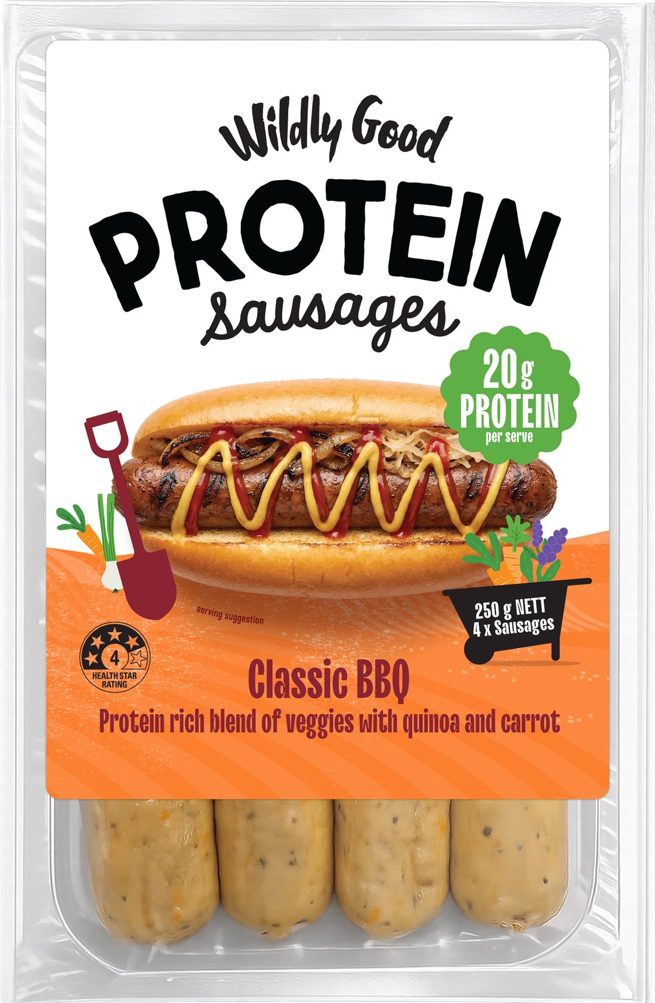 Wildly Good Protein Sausage Original BBQ *coming soon*